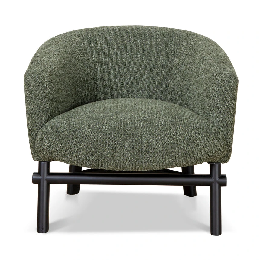 Fabric Armchair - Coral Dark Green - Image 2
