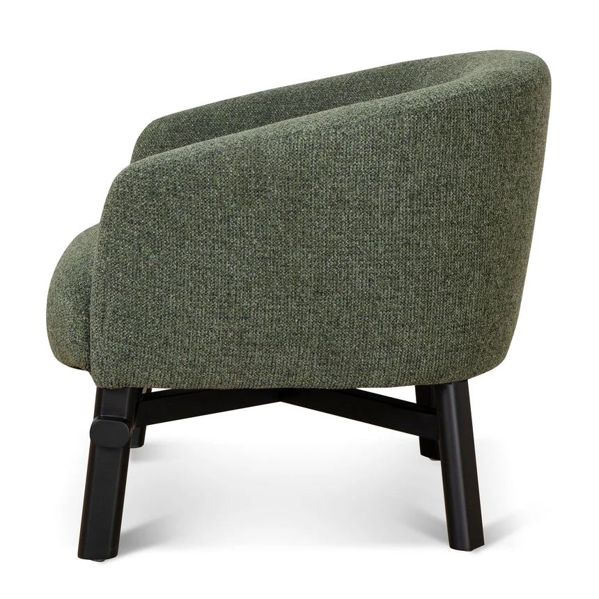 Fabric Armchair - Coral Dark Green - Image 3