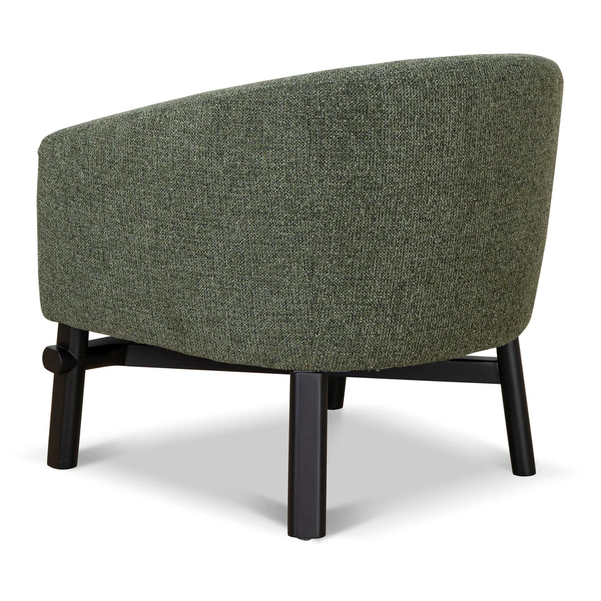 Fabric Armchair - Coral Dark Green - Image 4