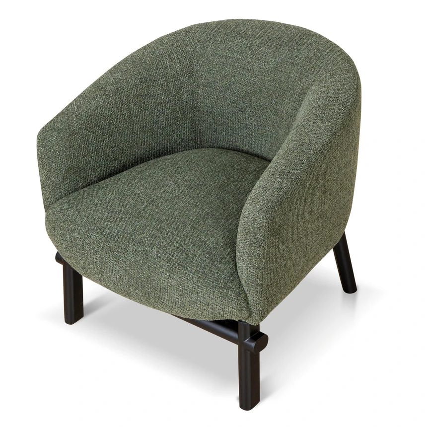 Fabric Armchair - Coral Dark Green - Image 6