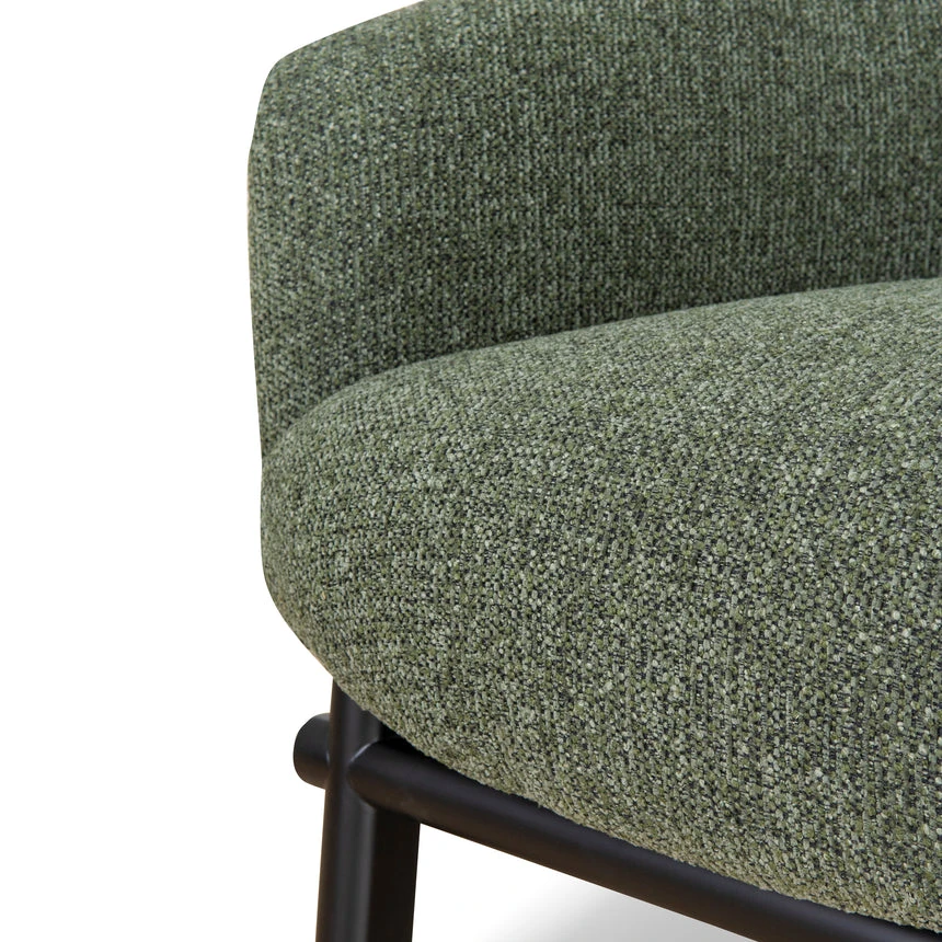 Fabric Armchair - Coral Dark Green - Image 9