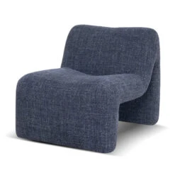 Fabric Lounge Chair - Moss Navy