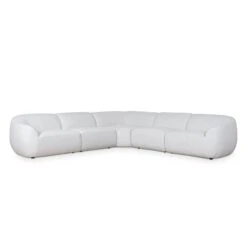 Corner Fabric Sofa - Silver Grey