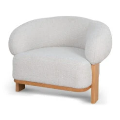 Armchair - Off White Boucle