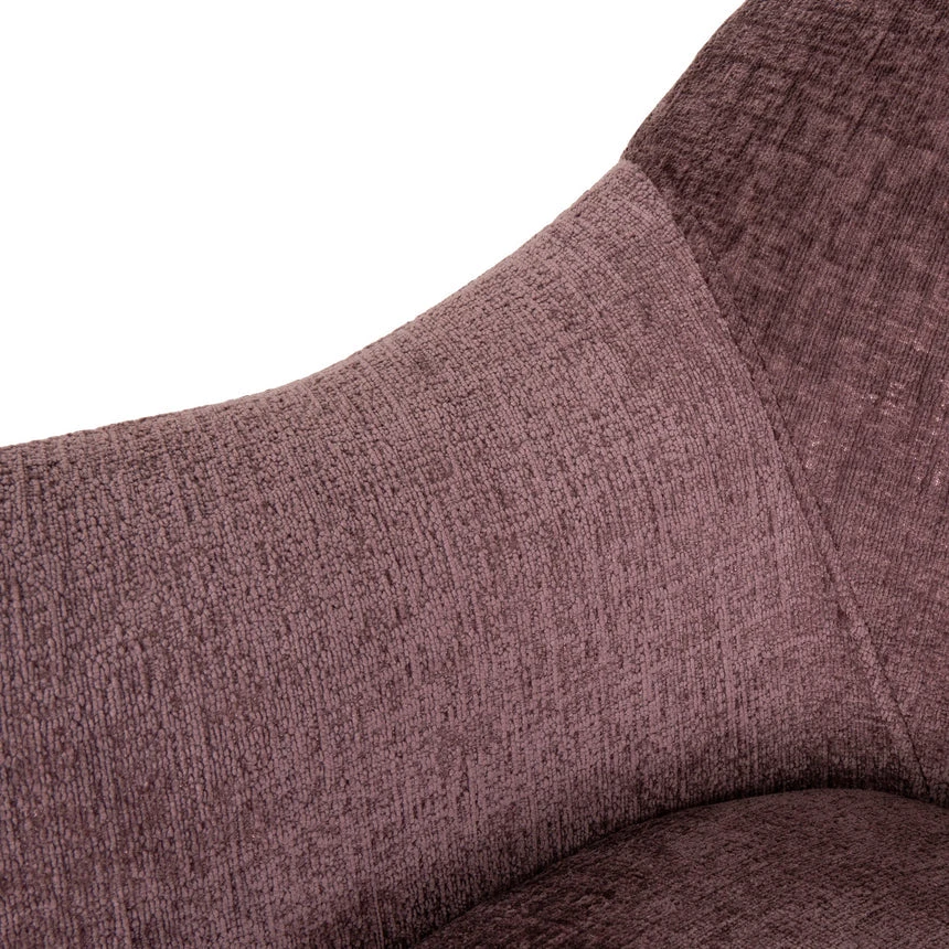 Fabric Armchair - Plum - Image 11