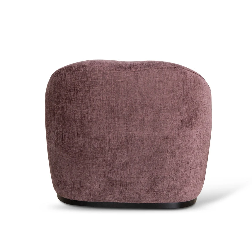 Fabric Armchair - Plum - Image 5