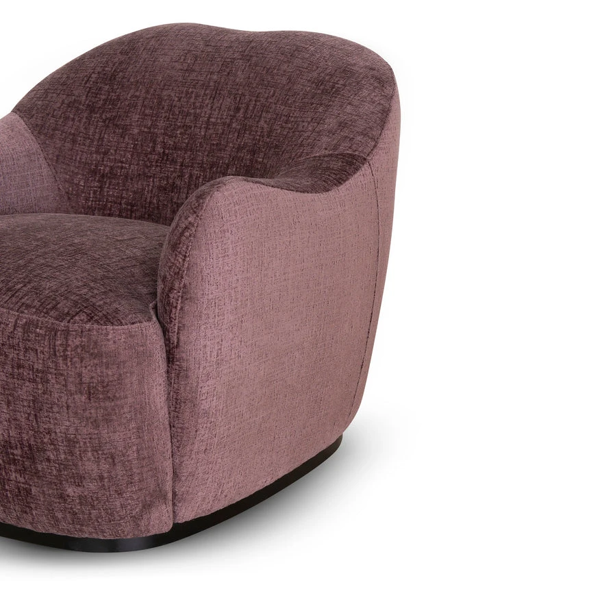 Fabric Armchair - Plum - Image 7