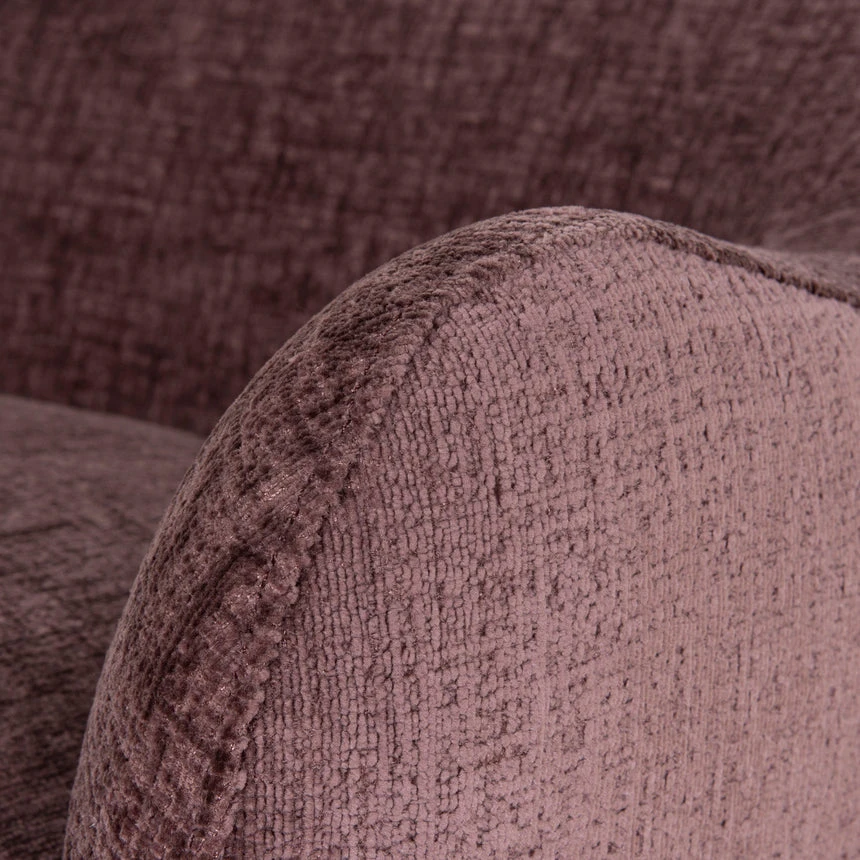 Fabric Armchair - Plum - Image 9