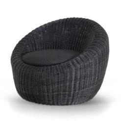 Outdoor Lounge Chair - Full Black