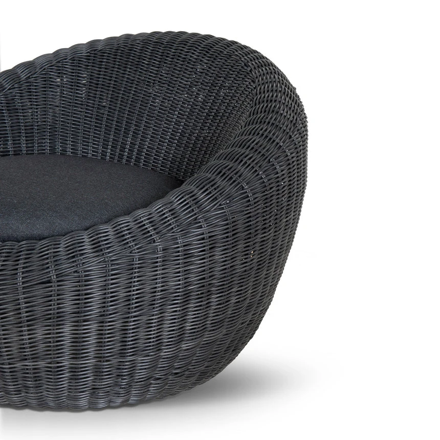 Outdoor Lounge Chair - Full Black - Image 8