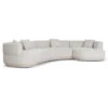 Modular Right Chaise Sofa - Coral Natural Linen