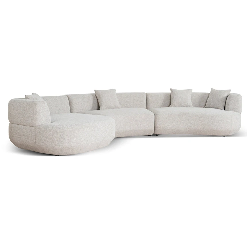 Modular Left Chaise Sofa - Coral Natural Linen - Image 2