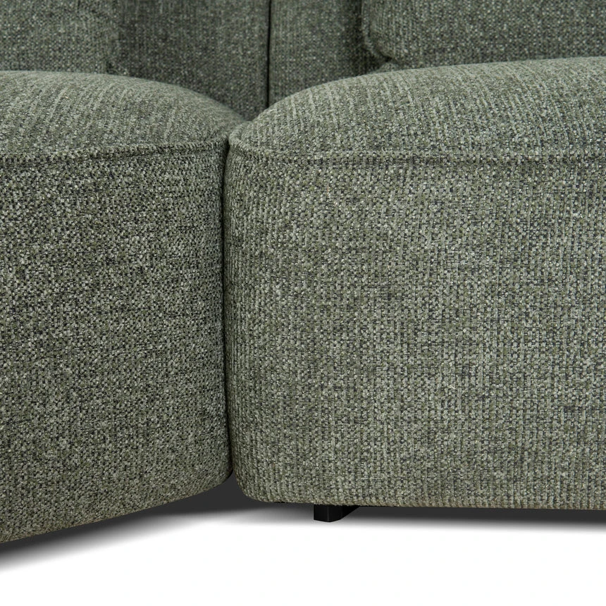 Left Chaise Sofa - Coral Dark Green - Image 8