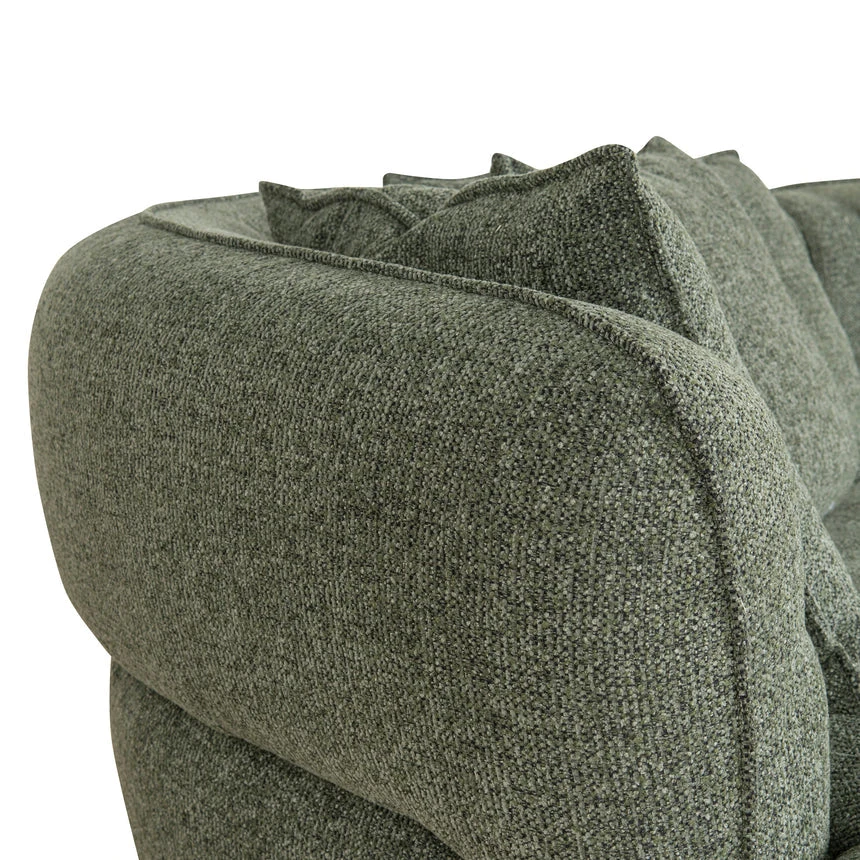 Left Chaise Sofa - Coral Dark Green - Image 9
