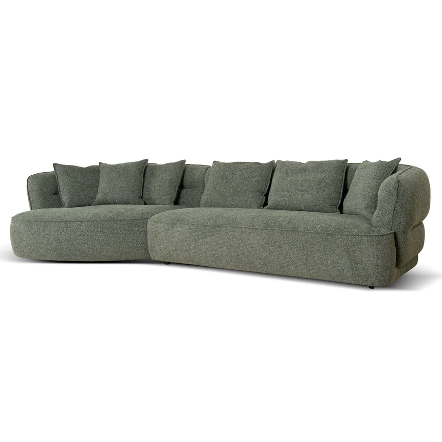 Left Chaise Sofa - Coral Dark Green - Image 2