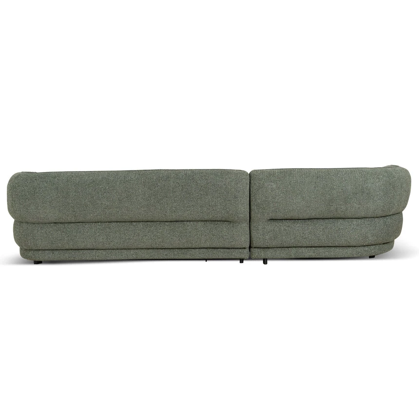 Left Chaise Sofa - Coral Dark Green - Image 6