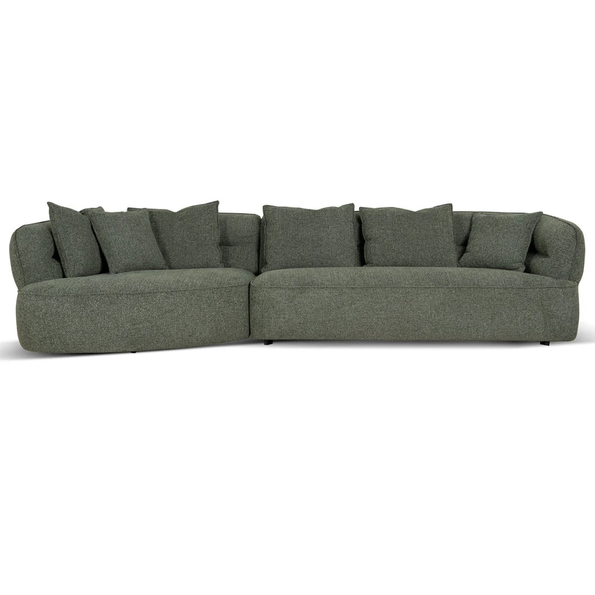 Left Chaise Sofa - Coral Dark Green - Image 3