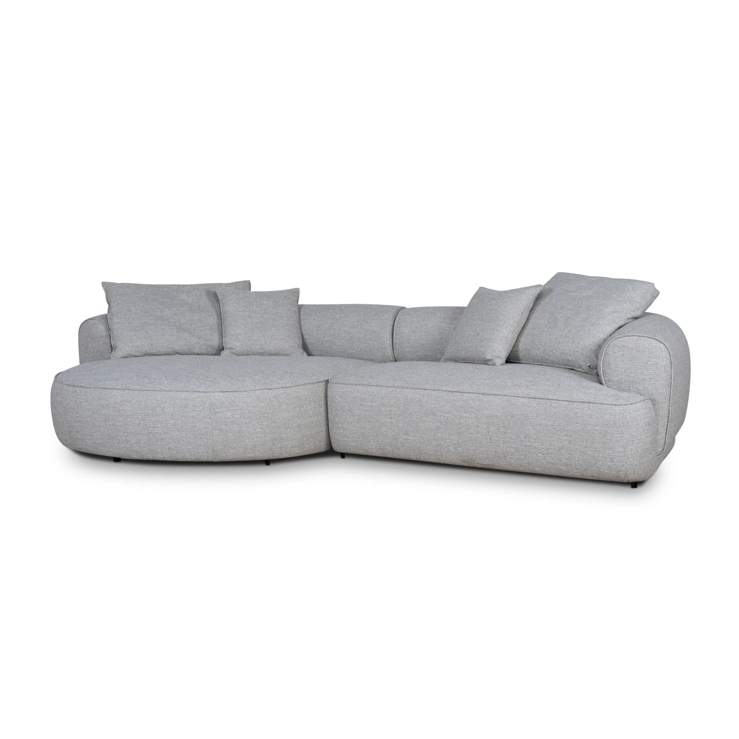 Left Chaise Sofa - Pale Beige 2 Left Chaise Sofa - Pale Beige - Image 2