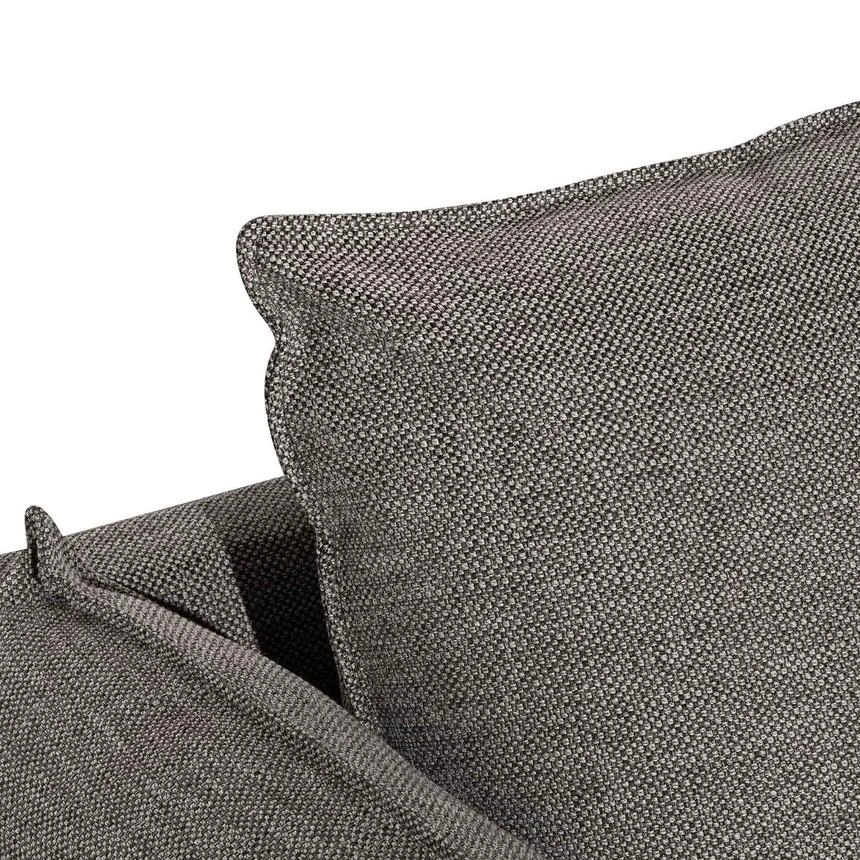 4 Seater Left Chaise Fabric Sofa - Graphite Grey - Image 11