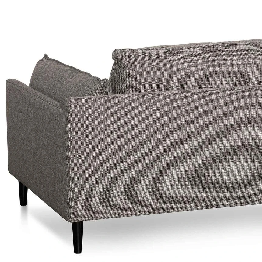 4 Seater Left Chaise Fabric Sofa - Graphite Grey - Image 12