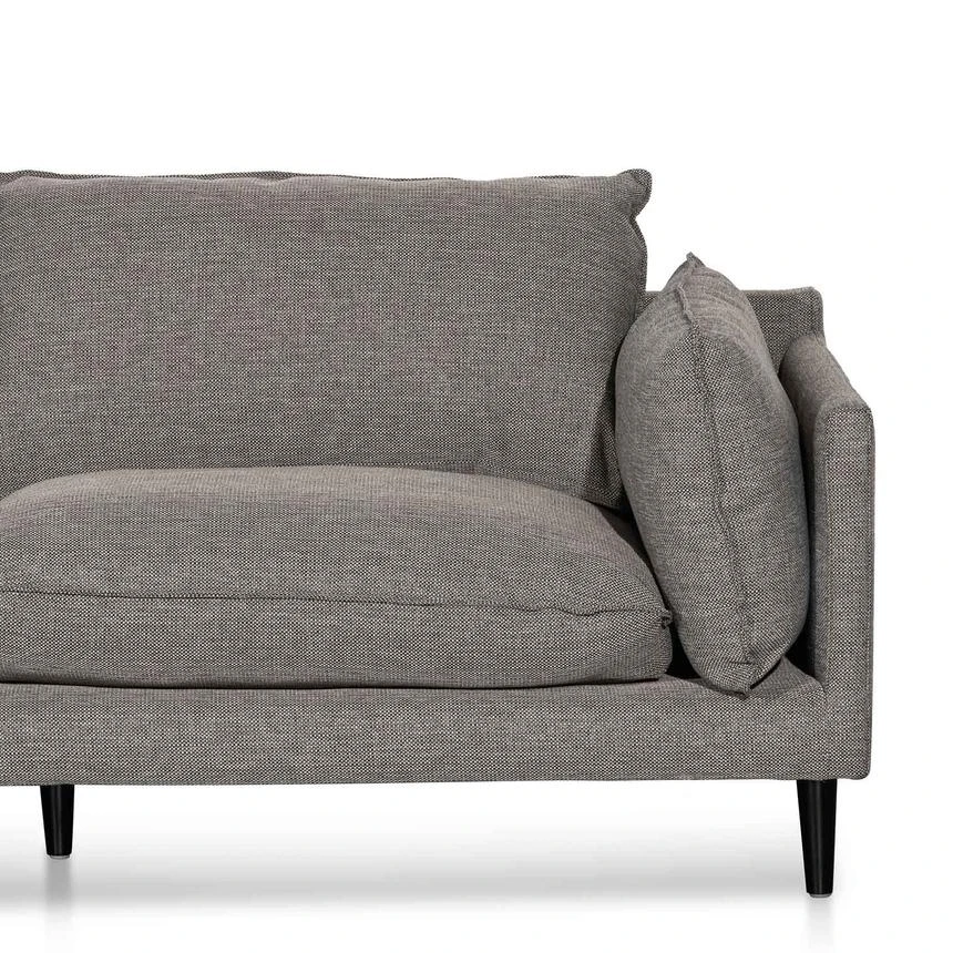 4 Seater Left Chaise Fabric Sofa - Graphite Grey - Image 7