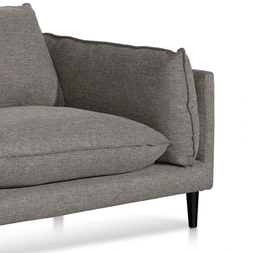 4 Seater Left Chaise Fabric Sofa - Graphite Grey - Image 9
