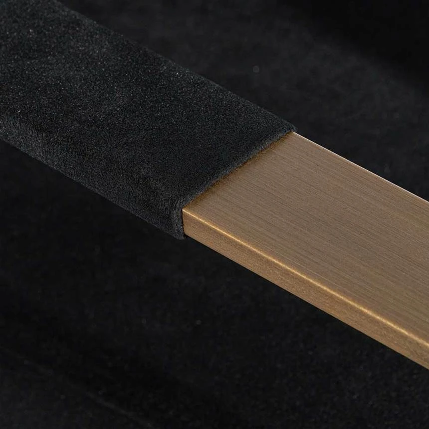 Black Velvet Armchair - Antique Golden Frame - Image 8