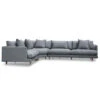 Left Return Modular Sofa - Graphite Grey