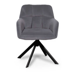 Visitor Chair - Dark Grey Velvet With Black Legs 12 Visitor Chair - Dark Grey Velvet With Black Legs -Calibre Furniture Sales Store LC6560 LF Collier Visitor Chair Dark Grey Velvet with Black Legs 1 860x 8188f293 1919 4273 8b52 c7984fa8dfbe