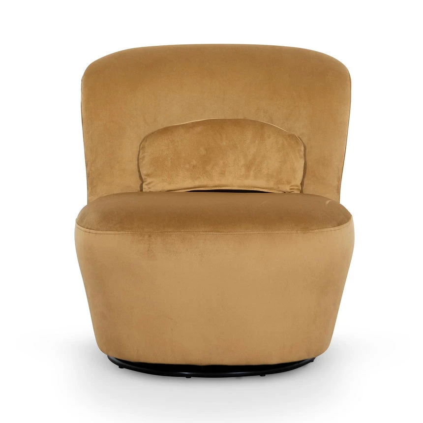 Swivel Lounge Chair - Mustard 2 Swivel Lounge Chair - Mustard - Image 2