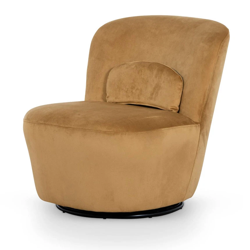 Swivel Lounge Chair - Mustard 3 Swivel Lounge Chair - Mustard - Image 3