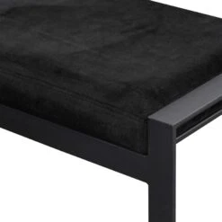 Black Velvet Ottoman - Black Base -Calibre Furniture Sales Store LC6703 KS Black Velvet Ottoman Black 4 860x 11a783f6 5161 40f0 b189 32abfc95d228