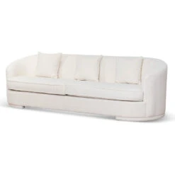 3 Seater Sofa - Ivory White Boucle -Calibre Furniture Sales Store LC6742 FS 3 Seater Sofa White Boucle 3 860x dfec5b60 259b 46be b88c 288a33bf960d