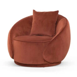 Velvet Armchair - Rustic Brown -Calibre Furniture Sales Store LC6747 FS Velvet Armchair Rustic Brown 3 860x 9d204022 04f4 4930 8f1d ffac8c947b2b