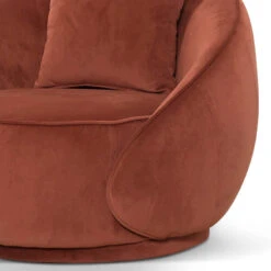 Velvet Armchair - Rustic Brown -Calibre Furniture Sales Store LC6747 FS Velvet Armchair Rustic Brown 4 860x 46a09f79 90e0 491b 8500 e7889e715757