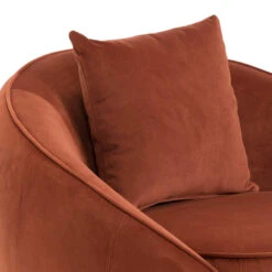 Velvet Armchair - Rustic Brown -Calibre Furniture Sales Store LC6747 FS Velvet Armchair Rustic Brown 5 860x 26c93efd 573d 4136 b3c3 ac5eabfb9738