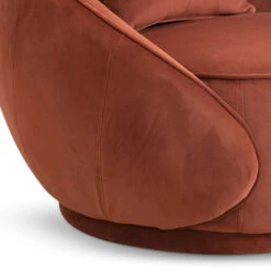 Velvet Armchair - Rustic Brown -Calibre Furniture Sales Store LC6747 FS Velvet Armchair Rustic Brown 6 860x 80c64804 3b9e 4b9f 8fbb 5fba74555e7f