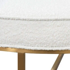 100cm Ivory White Boucle Ottoman - Brushed Gold Base -Calibre Furniture Sales Store LC6770 BS 100cm Ivory White Boucle Ottoman Brushed Gold Base 8 860x c8711247 fd2c 47ed 929f 45eddcee5b25