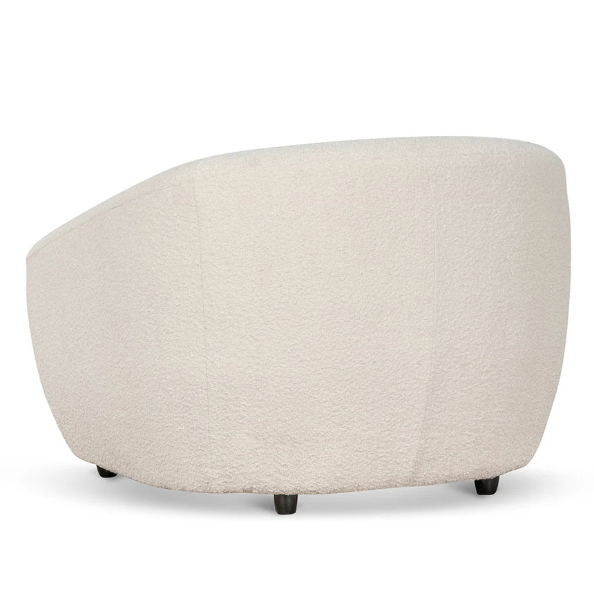Armchair - Ivory White Boucle - Image 5
