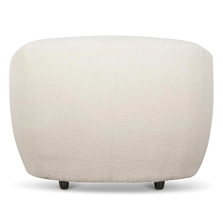 Armchair - Ivory White Boucle - Image 6