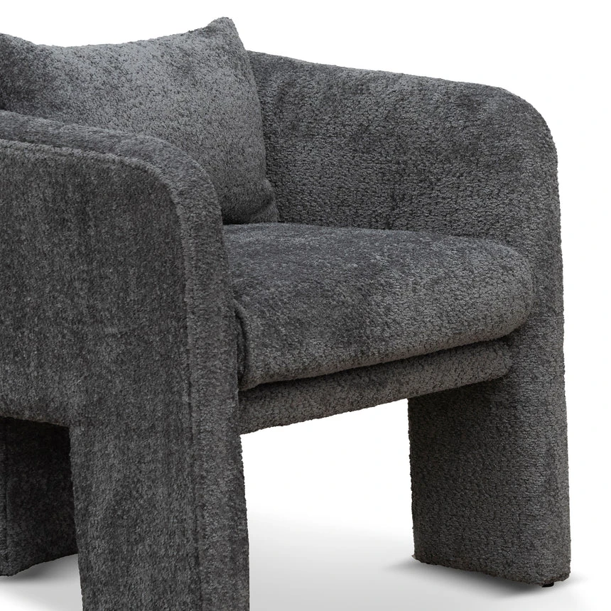 Fabric Armchair - Iron Grey - Image 7