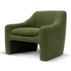 Fabric Armchair - Khaki Green