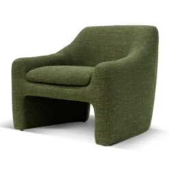 Fabric Armchair - Khaki Green