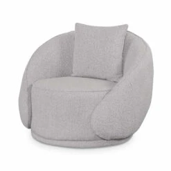 Armchair - Ash Grey Boucle