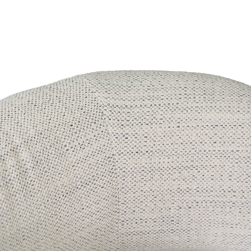 Rustic Beige Fabric Armchair - Black Legs - Image 8