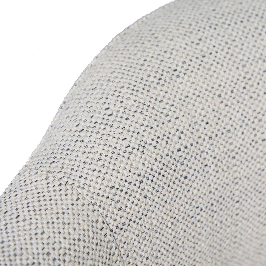 Rustic Beige Fabric Armchair - Black Legs - Image 9