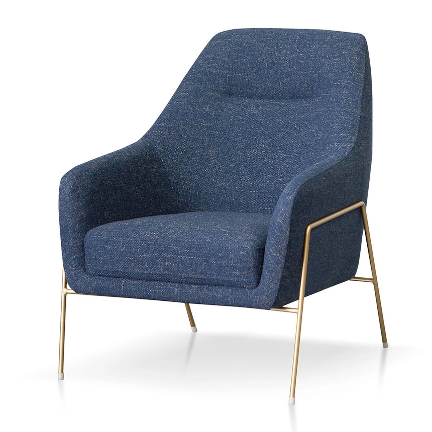 Fabric Armchair - Dark Blue - Image 3