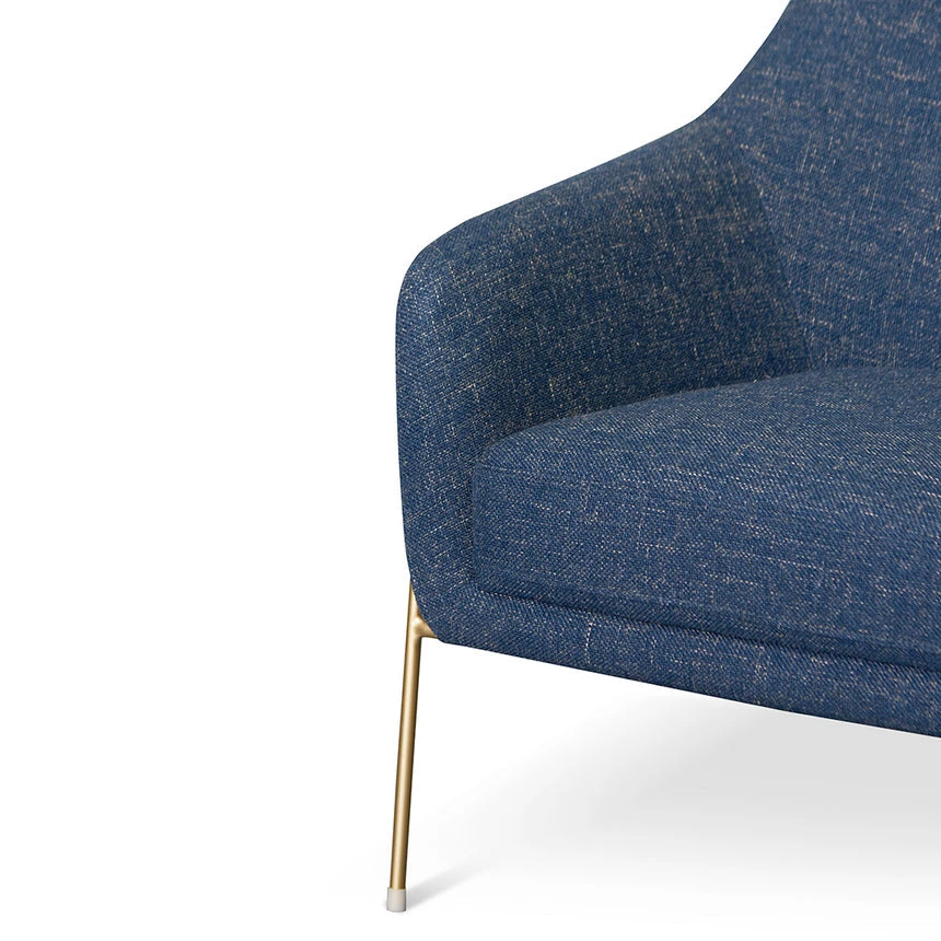 Fabric Armchair - Dark Blue - Image 6