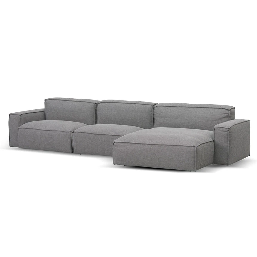 Right Chaise Sofa - Graphite Grey