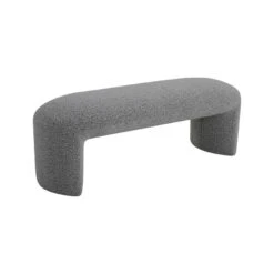 1.2m Long Ottoman Bench - Pepper Boucle